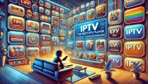 Interface claire de MyIPTV Player pour IPTV sur Windows