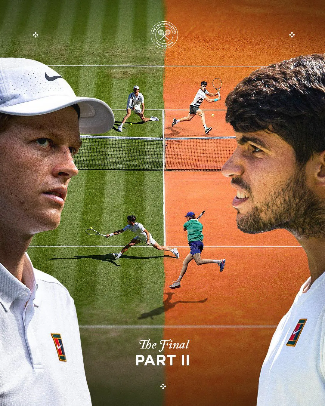 Carlos Alcaraz et Jannik Sinner après la finale de Wimbledon 2025 – Wimbledon sur IPTV en streaming HD